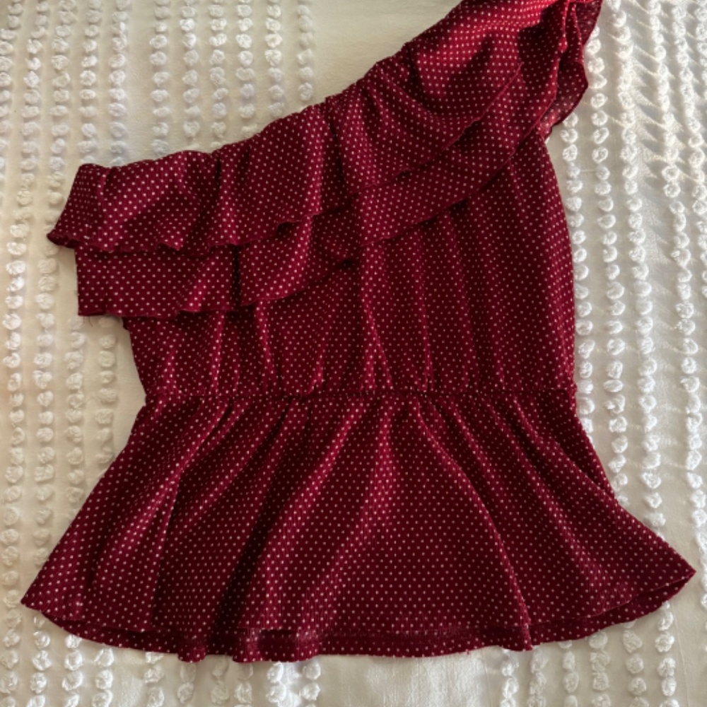 Maeve Rita Ruffled One-Shoulder Top - Picture 6 of 6
